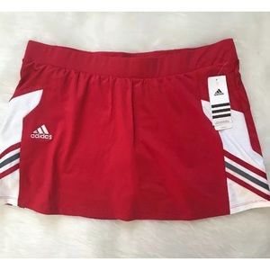 Adidas red Utility Skirt Skort Tennis Golf